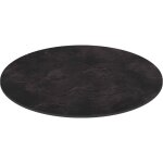 Plateau de table de jardin rond hpl 70 cm ardoise