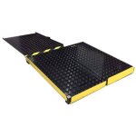 Plateforme pmr 1. 20 x 1. 20m + rampe 1. 20m - hauteur � franchir : 12cm - vendue � l'unit� - pffbk01 ...