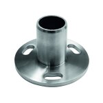 Platine d'ancrage ronde pour tube montage au sol inox 304 - 42. 4 mm croso Platine d'ancrage ronde pour tube montage au sol inox 304 - 42. 4 mm croso