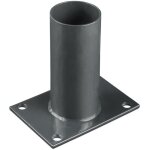 Platine de fixation diam�tre 60 mm pour portillon grillag� gris anthracite
