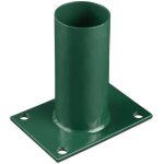 Platine de fixation diam�tre 60 mm pour portillon grillag� vert