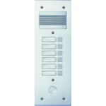 Platine de rue s�rie 200 audio �troite fa�ade alu 4mm 6 appels (308206)