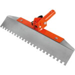 Platoir articul� avec lame dent�e 10x10 ? compatible manche t�lescopique - mondelin