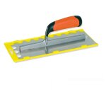Platoir denté 1 / 2 rond inox / bi - mat mondelin 28x12cm Platoir denté 1 / 2 rond inox / bi - mat mondelin 28x12cm