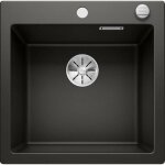 Blanco - pleon 5 - Évier en silgranit, 52x51 cm, avec commande de vidage, noir 525952 Blanco - pleon 5 - Évier en silgranit, 52x51 cm, avec commande de vidage, noir 525952