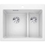 Pleon 6 split - �vier en silgranit, 615x510 mm, infino, blanc 521693 - blanco