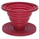 Pliable versant compte - gouttes � caf� pour camp, porte - filtre � caf� en silicone r�utilisable, porte ...