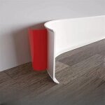 Plinthe autocollante 10 cm x 2 m, garniture murale souple facile � installer, plinthe polyvalente adapt�e ...