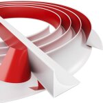 Plinthes d�coratives en silicone blanc / plinthe / corniches, plinthe autocollante souple, plinthe de ...