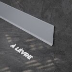 Mon marché déco - plinthe à lèvre pvc - gris - 2 m, lot de 5 Mon marché déco - plinthe à lèvre pvc - gris - 2 m, lot de 5