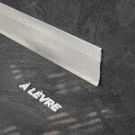 Mon marché déco - plinthe à lèvre pvc - planche blanchie - 2 m, lot de 5 Mon marché déco - plinthe à lèvre pvc - planche blanchie - 2 m, lot de 5
