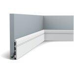 Plinthe moderne avec cannelures sx105 - l200 x h10, 8 x l1, 3 cm - orac decor