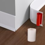 [jamais utilis] plinthe pvc autocollante pour cuisine et salle de bain, bande flexible et adhsive, ...