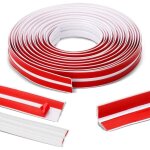 Plinthe souple autoadhsive 2 cm x 6 m, moulures dcoratives flexibles autocollantes pour bords muraux, ...