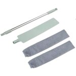 Plumeau t�lescopique, plumeau microfibre avec poign�e en acier inoxydable, lavable flexible brosse � ...