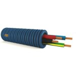 Pm plastic materials - gaine �lectrique pr�fil�e ict �20 - 4x1. 5� - couronne de 100m bleu - rouge - ...