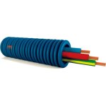 Pm plastic materials - gaine pr�fil�e icta bleue diam�tre 20mm 3g2, 5 b - r - v / j - pm flex