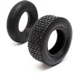 Wiltec - pneu pour tracteur à pelouse 15x6. 00 - 6 4pr avec chambre à air et valve coudée tondeuse à ... Wiltec - pneu pour tracteur à pelouse 15x6. 00 - 6 4pr avec chambre à air et valve coudée tondeuse à ...