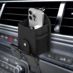 Poche pour grille d'aration de voiture, organiseur universel pour lunettes de soleil avec clip, sac ...