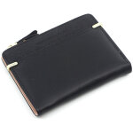 Pochette multifonctionnelle pour femme - porte - monnaie / porte - billets - cuir pu noir - compacte ...