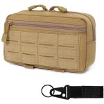 Pochette tactique molle, pochette tactique horizontale moyenne, sac tactique de transport de plaque sacoche ...
