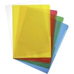 Pochette transparente 2337 din a4 polypropyl�ne 0. 12 mm transparent, jaune, rouge, vert, bleu 233700 ...