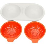 Pocheuse doeufs au micro - ondes, oeuf vapeur, casserole antiadh�sive � double couche avec couvercle ...