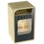 Poêle au bioéthanol fiammetta statica junior 2500w chauffage 25m2 beige Poêle au bioéthanol fiammetta statica junior 2500w chauffage 25m2 beige