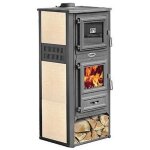 Po�le � bois en acier et fonte avec four k - line kalorosa panna 12, 1 kw
