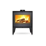 Invicta - poele a bois en acier euros - puissance optimale: 8 kw - max: 10 kw - bches 52 cm, raccordable, ...