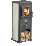 Po�le � bois karma k - line 7 kw b�ches 33 cm conduit � 118 mm chauffe jusqu'� 140 m3 haute qualit�