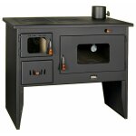 Prity - po�le � bois. puissance de chauffage de 16 kw. po�le � combustible solide avec grand four. mod�le ...