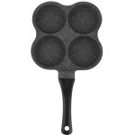 Po�le � frire, po�le � cr�pes 4 trous cuiseur � ?ufs, petits d�jeuners pour ?ufs frits cr�pes � l'omelette ...