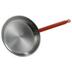Po�le � frire plate polie de 32 cm avec poign�e id�ale