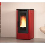 Extraflame - pole  granules canalisable dahiana plus vfs 10 kw bordeaux