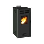 Invicta - poele a granul�s adrano - 7, 3 kw - rendement 88, 7% - noir