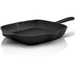 Poêle à griller en fonte 26 x 26 cm poêle à frire, poêlon en fonte - bbq - toro Poêle à griller en fonte 26 x 26 cm poêle à frire, poêlon en fonte - bbq - toro