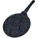 Po�le � pancakes - signature - mod�le noir - 7 compartiments - antiadh�sif - ergonomique
