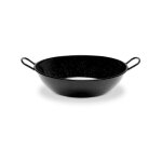 Poele profonde avec anses acier emaille 45cm Poele profonde avec anses acier emaille 45cm
