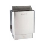 Desineo - pole  sauna 3 kw premium avec commande dporte finitions inox