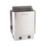 Desineo - pole  sauna 9 kw premium avec commandes intgres finitions inox