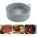 Po�le en silicone pour air fryer, accessoire de cuisson antiadh�sif pour four, micro - ondes et gril, ...