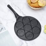 Po�le � ?ufs 7 trous - antiadh�sive pour cr�pes, pancakes, omelettes (diam�tre : 26 cm)