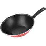 Pole wok magefesa k2 rouge 20 acier antiadhsif tous types de cuisinires lave - vaisselle
