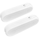 Poids de cordon de rideau, lot de 2 pendentifs en plastique pour stores verticaux et rideaux blanc