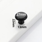 Poign�es en acier inoxydable, armoire � chaussures � un seul trou, portes, tiroirs, or, noir, en forme ...