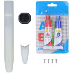 Poign�e amovible anti - choc pour raquette de badminton en fibre nylon, kit de prise flottante blanche ...