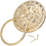 Poign�e d'anneau de porte antique, heurtoir de porte en laiton, raccords de quincaillerie pour porte ...