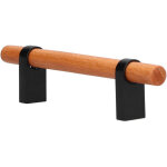 Poign�e de commode moderne et simple, meubles en pin noir, quincaillerie pour la maison, salon, 96 trous ...