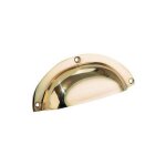 Poign�e coquille laiton - entraxe : 75 mm - longueur : 90 mm fosun